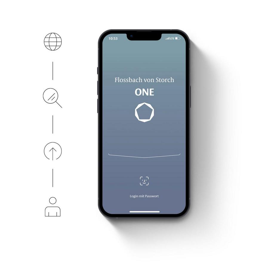 Screenshot der Startseite unserer App Futura Center ONE
